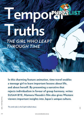 Temporal Truths: 'The Girl Who Leapt Through Time'