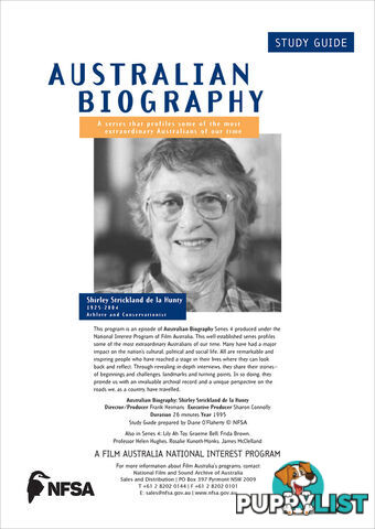 Australian Biography Series - Shirley Strickland de la Hunty (Study Guide)