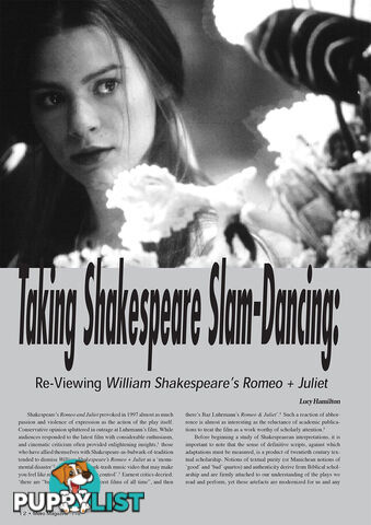 Taking Shakespeare Slam-Dancing: Reviewing 'William Shakespeare's Romeo + Juliet'