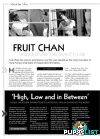 Fruit Chan: Unique is Very Important to Me; High and Low and In Between: The 2005 MIFF and Jia Zhang-ke's The World