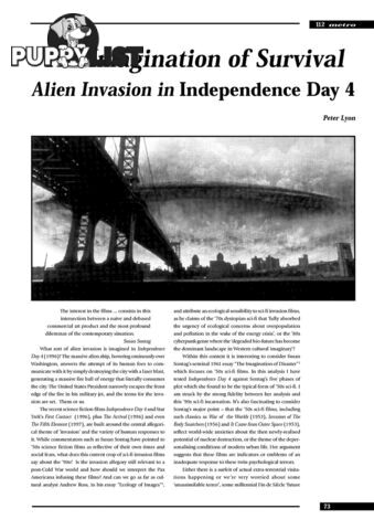 The Imagination of Survival: Alien Invasion in 'Independence Day 4'