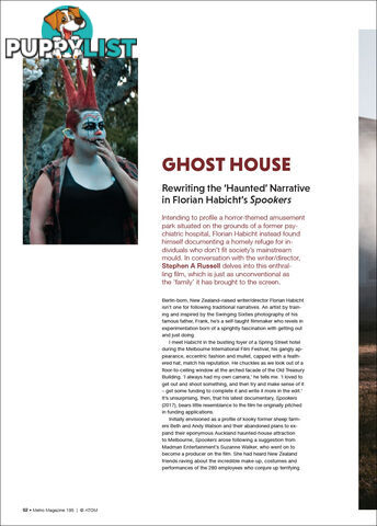 Ghost House: Rewriting the 'Haunted' Narrative in Florian Habicht's 'Spookers'