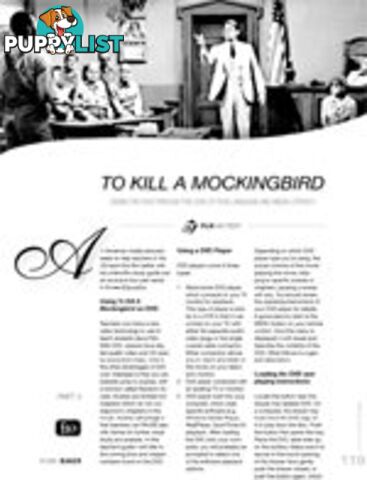 To Kill a Mockingbird: Seeing the Film Through the Lens of Film Language and Media Literacy - Part 3