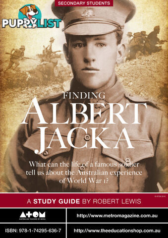 Finding Albert Jacka ( Study Guide) - SECONDARY School Version