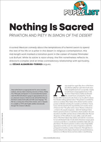 Nothing Is Sacred: Privation and Piety in 'Simon of the Desert'