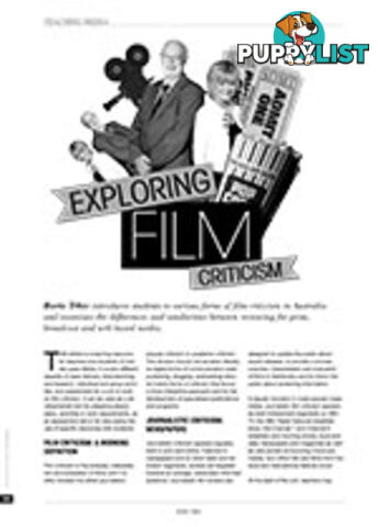 Exploring Film Criticism: A Learning Resource