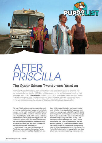 After Priscilla: The Queer Screen Twenty-one Years On