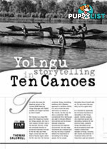 Yolngu Storytelling in Ten Canoes