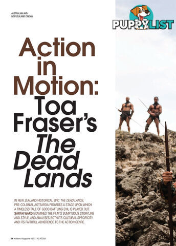 Action in Motion: Toa Fraser's The Dead Lands