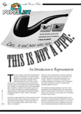 This is Not a Pipe: An Introduction to Representation