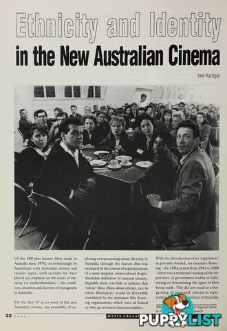 Ethnicity and Identity in the New Australian Cinema