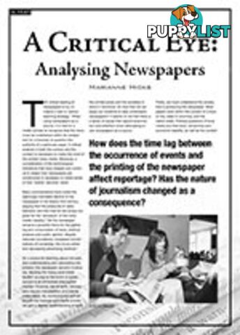 A Critical Eye: Analysing Newspapers