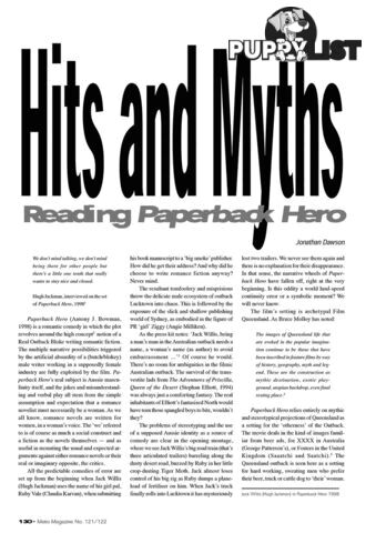 Hits and Myths: Reading 'Paperback Hero'