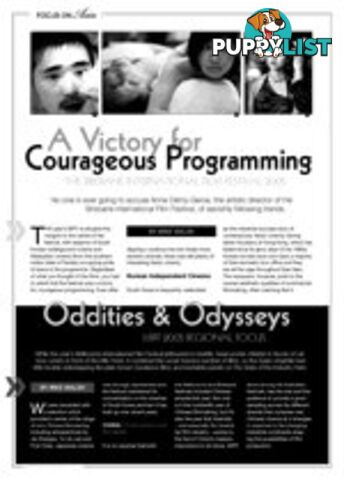 A Victory of Courageous Programming: The Brisbane International Film Festival; Oddities & Odysseys: MIFF 2005 Regional Focus