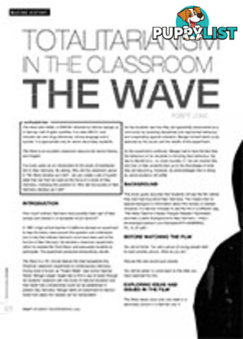 Totalitarianism in the Classroom: The Wave