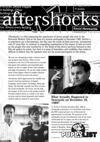 Aftershocks' (A Study Guide)