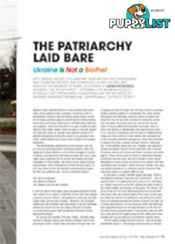 The Patriarchy Laid Bare: Ukraine Is Not a Brothel