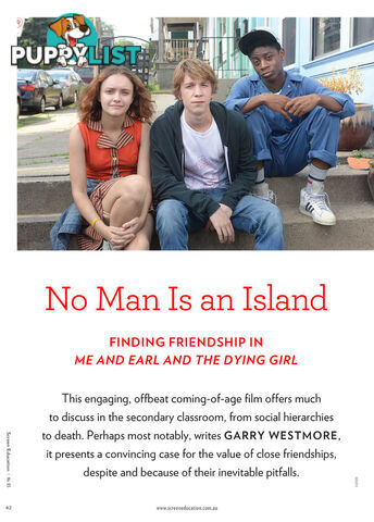 No Man Is an Island: Finding Friendship in Me and Earl and the Dying Girl