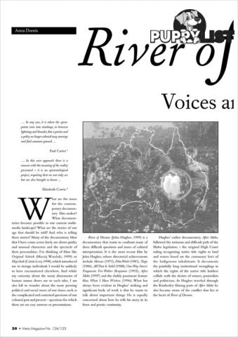 River of Dreams': Voices and Visions