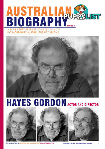 Australian Biography Series - Hayes Gordon (Study Guide)