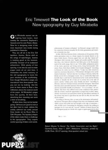 The Look of the Book: New Tyopgraphy by Guy Mirabella