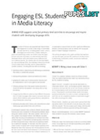 Engaging ESL Students in Media Literacy