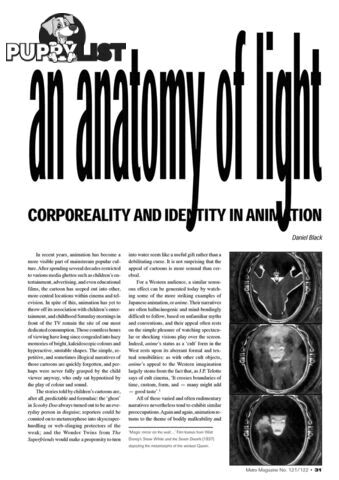 An Anatomy of Light: Corporeality and Identity in Animation