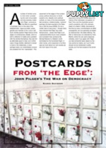 Postcards from 'the Edge': John Pilger's The War on Democracy