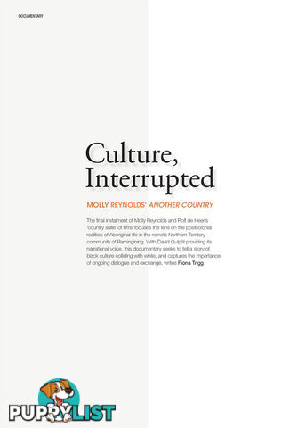 Culture, Interrupted: Molly Reynolds' Another Country