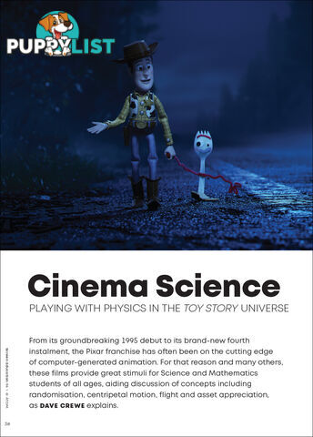 Cinema Science: Playing with Physics in the 'Toy Story' Universe