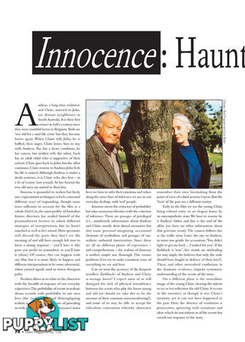 Innocence': Haunted by the Future