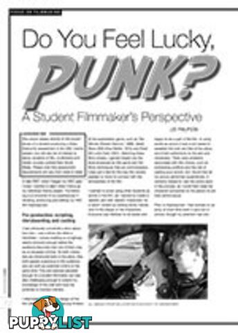 Do You Feel Lucky, Punk?: A Student Filmmaker's Perspective