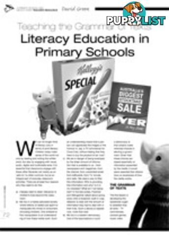 Teaching the Grammar of Texts: Literacy Education in Primary Schools