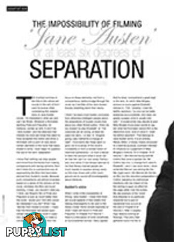 The Impossibility of Filming 'Jane Austen', or At Least Six Degrees of Separation