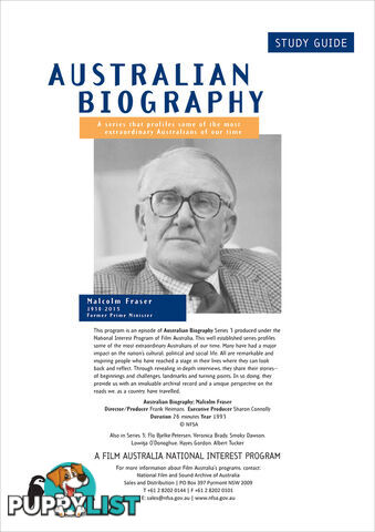 Australian Biography Series - Malcolm Fraser (Study Guide)