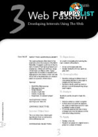 Web Passion: Developing Interests Using the Web (Primary School Teacher Resource)