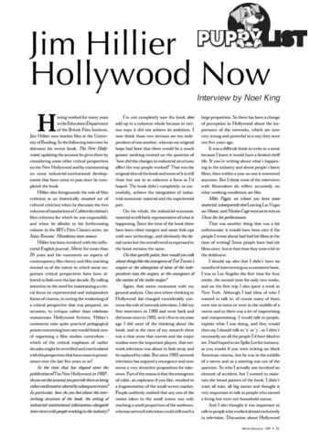 Jim Hillier: Hollywood Now