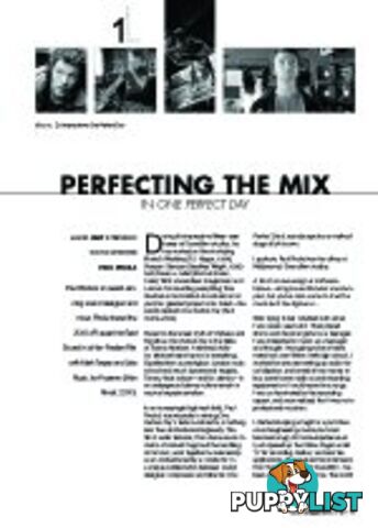 Perfecting the Mix in 'One Perfect Day' (Metro Special Feature: Sound)