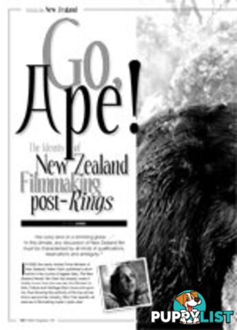 Go, Ape! The Identity of New Zealand Filmmaking, post-Rings