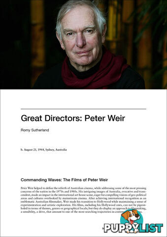 Great Directors:  Peter Weir