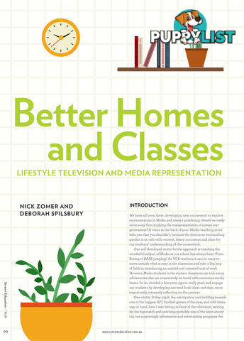 Better Homes and Classes: Lifestyle Television and Media Representation