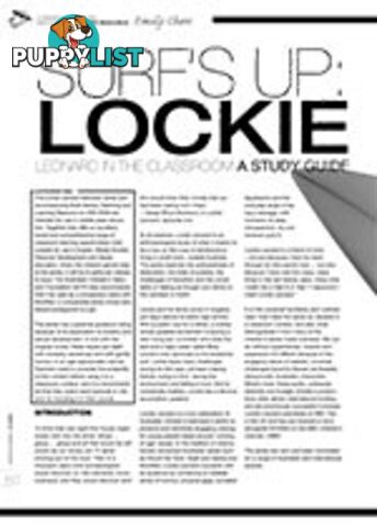 Surf's Up: Lockie Leonard in the Classroom. A Study Guide