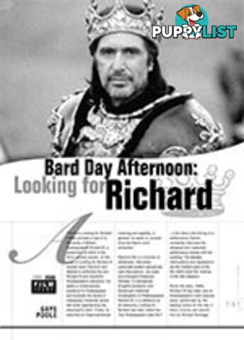 Bard Day Afternoon: Looking for Richard