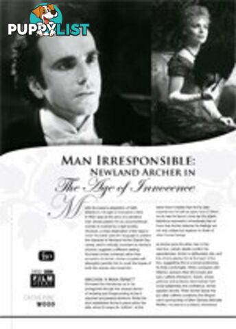 Man Irresponsible: Newland Archer in The Age of Innocence