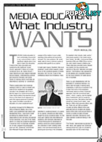 Media Education: What Industry Wants