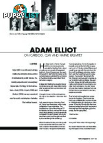 Adam Elliot on Carbog, Clay and 'Harvie Krumpet'