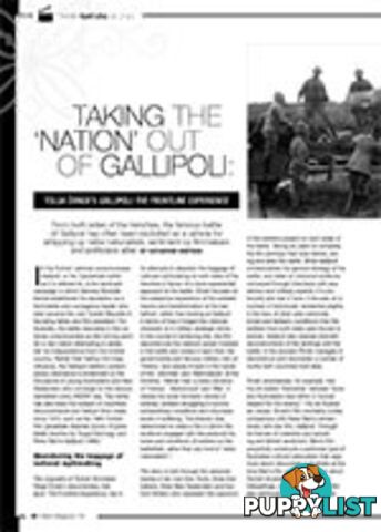 Taking the 'Nation' out of Gallipoli: Tolga Ornek's Gallipoli: The Frontline Experience