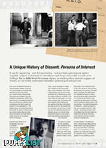 A Unique History of Dissent: Persons of Interest