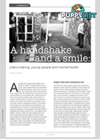 A Handshake and a Smile: Video-making, Young People and Mental Health