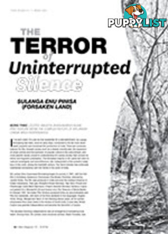 The Terror of Uninterrupted Silence: Sulanga Enu Pinisa (Forsaken Land)